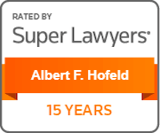 Super Lawyers Albert F. Hofeld 15 Years