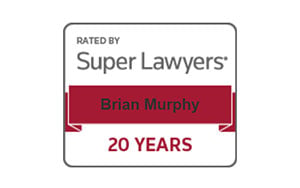 Rated By Super Lawyers | Brian Murphy | 20 Years